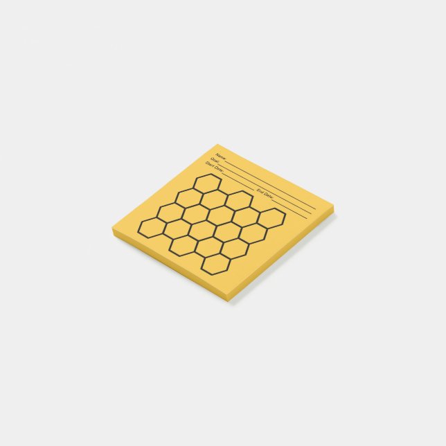 Målspårningsdata för honeycomb Lakan Post-it Block (Vinklad)