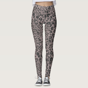 Malt Chokladdjur Tryckning Kvinnors skinn Leggings