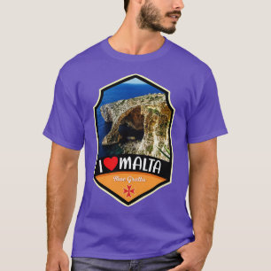 Malta Blue Grotto Caves i sommar T Shirt