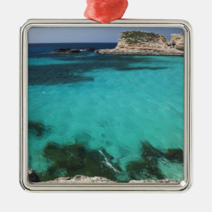 Malta, Comino Island, Den Blå Lagunen Julgransprydnad Metall