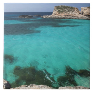 Malta, Comino Island, Den Blå Lagunen Kakelplatta