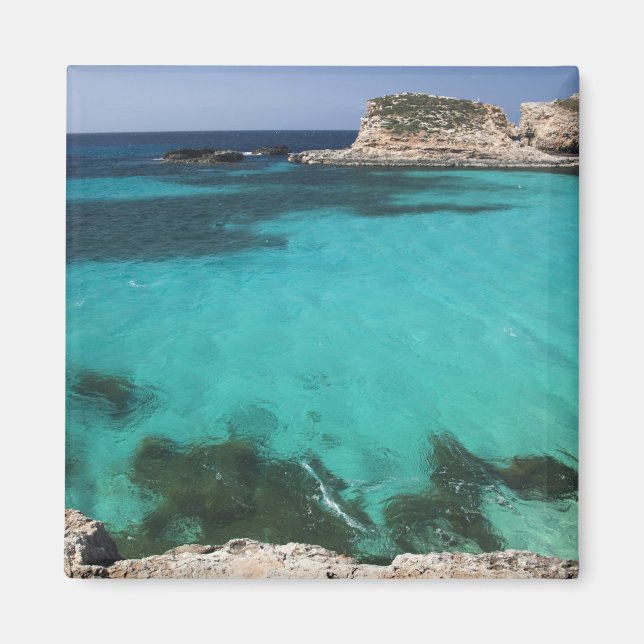 Malta, Comino Island, Den Blå Lagunen Magnet (Framsidan)