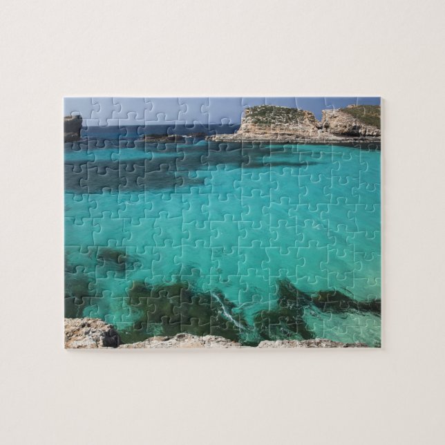 Malta, Comino Island, Den Blå Lagunen Pussel (Horisontell)