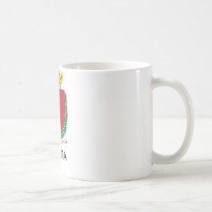 MALTA - emblem/vapensköld/symbol/flagga Kaffemugg