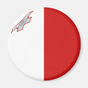 Malta Fisheye Flagga Magnet