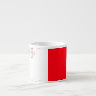Malta flagga espressomugg