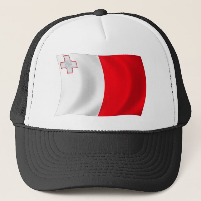 Malta Flagga Hatt Keps (Framsida)