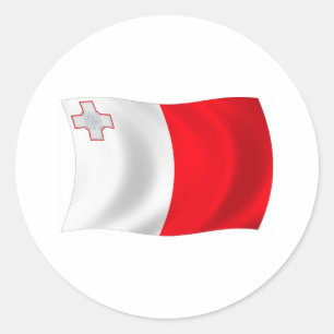Malta Flagga Klistermärke