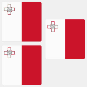 Malta flagga klistermärke
