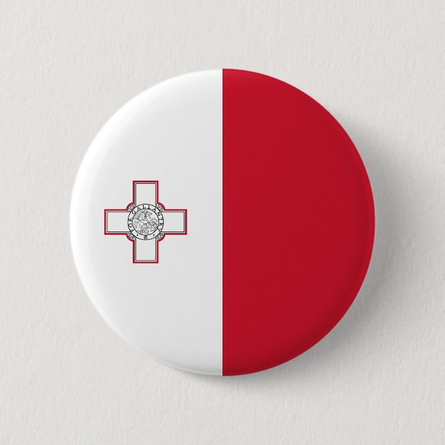 Malta flagga knapp (Framsida)