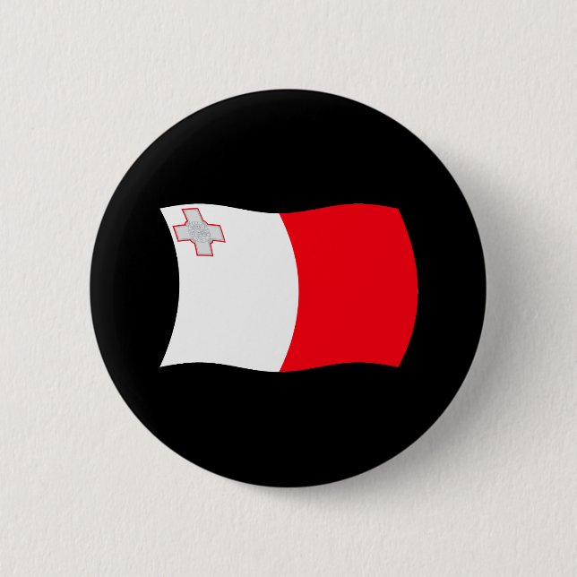 Malta Flagga Knapp (Framsida)