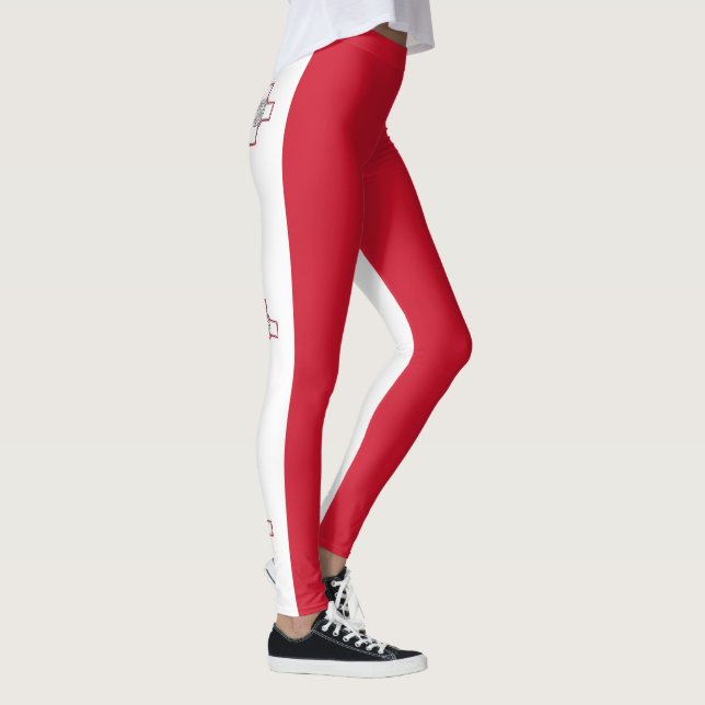 Malta Flagga Leggings (Höger)