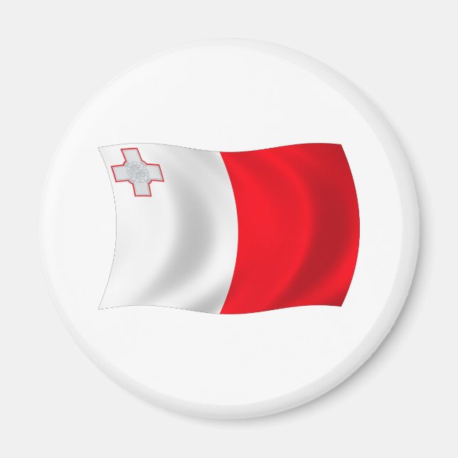 Malta Flagga Magnet (Framsidan)