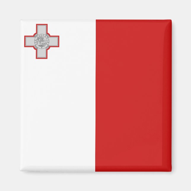 Malta Flagga Magnet (Framsidan)