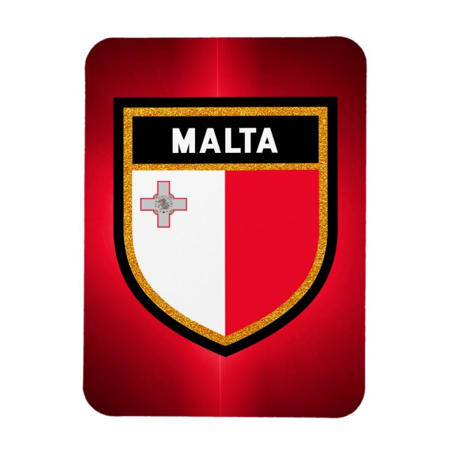 Malta Flagga Magnet (Vertikal)