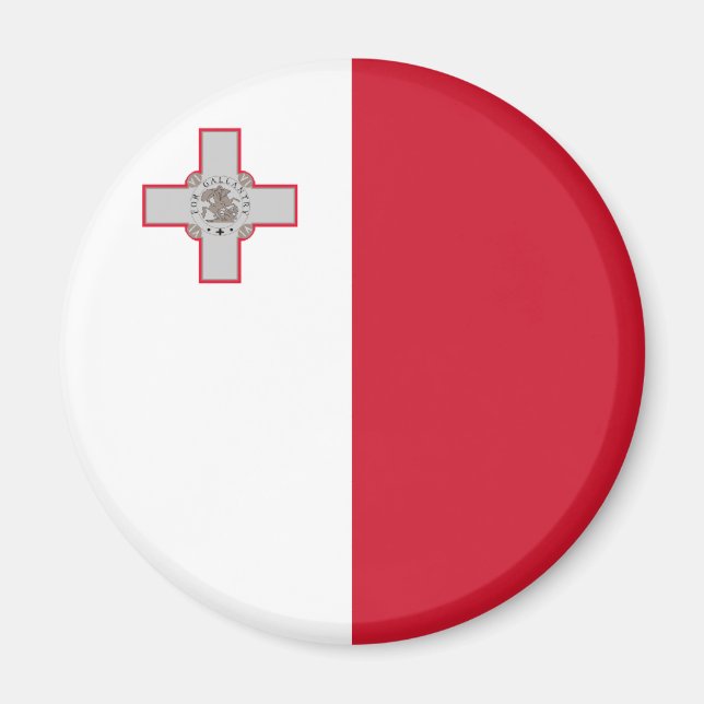 Malta Flagga Magnet (Framsidan)
