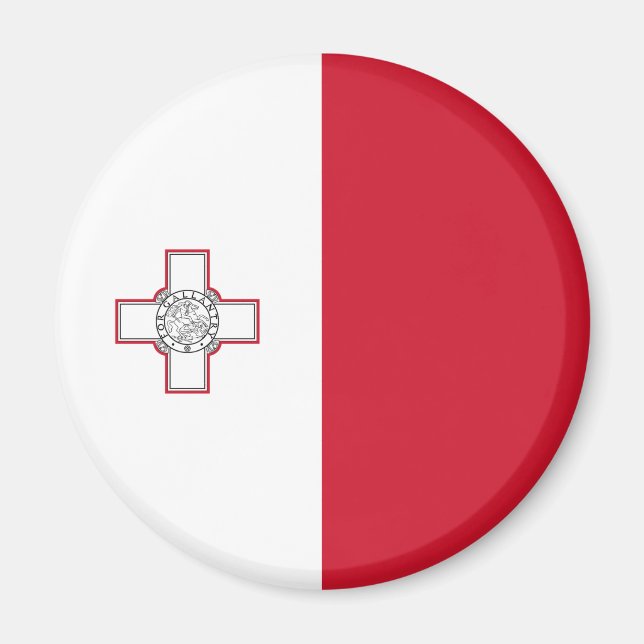 Malta Flagga Magnet (Framsidan)