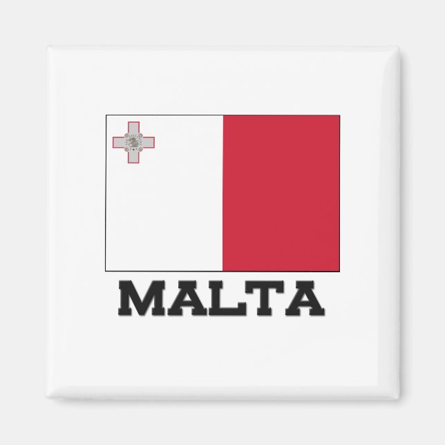 Malta Flagga Magnet (Framsidan)