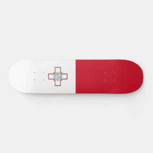 Malta Flagga Mini Skateboard Bräda 18,5 Cm