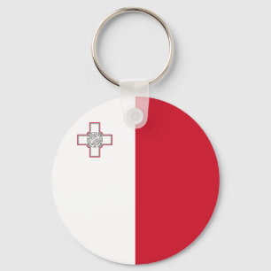 Malta flagga nyckelring