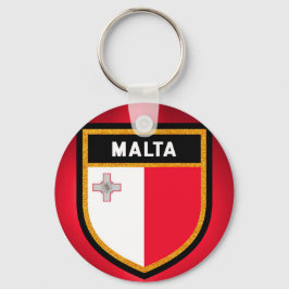 Malta Flagga Nyckelring