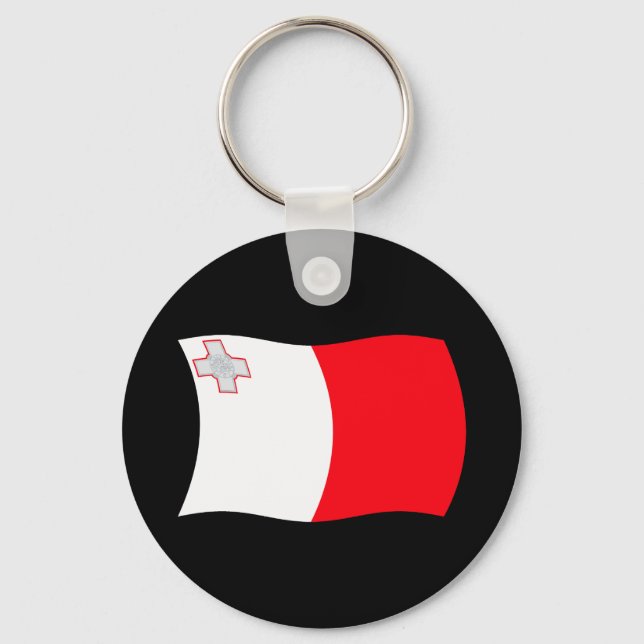 Malta Flagga Nyckelring (Framsida)