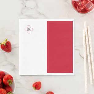 Malta flagga pappersservett