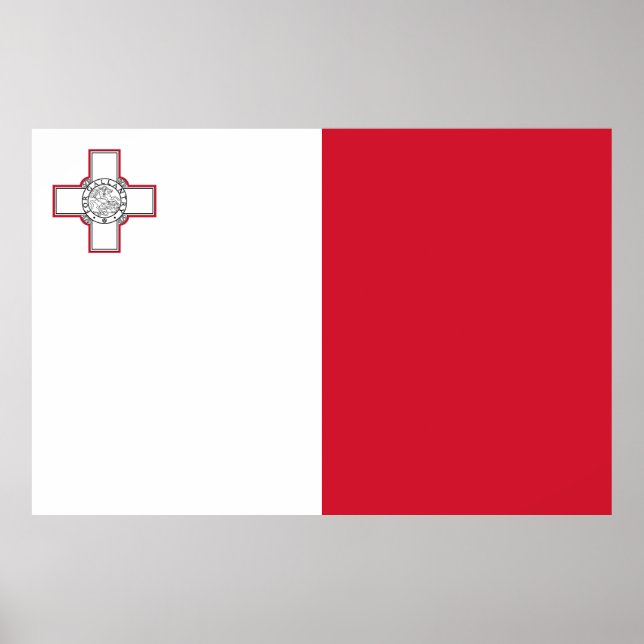 Malta Flagga Poster (Framsidan)