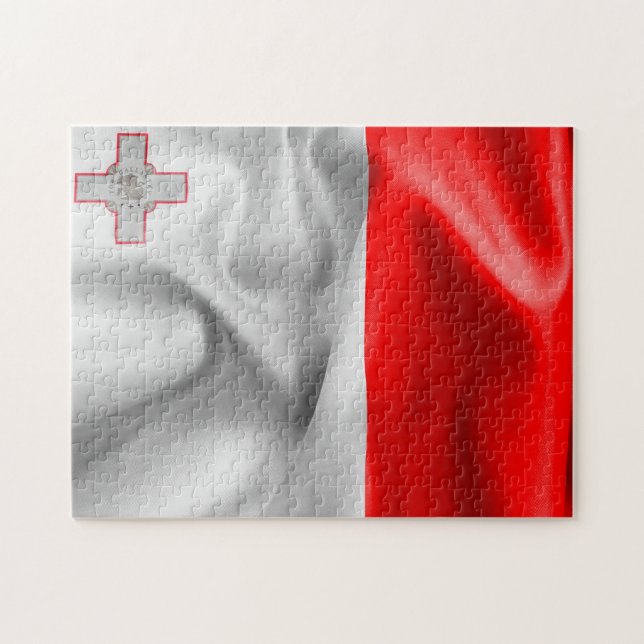 Malta Flagga Pussel (Horisontell)