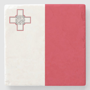 Malta flagga stenunderlägg