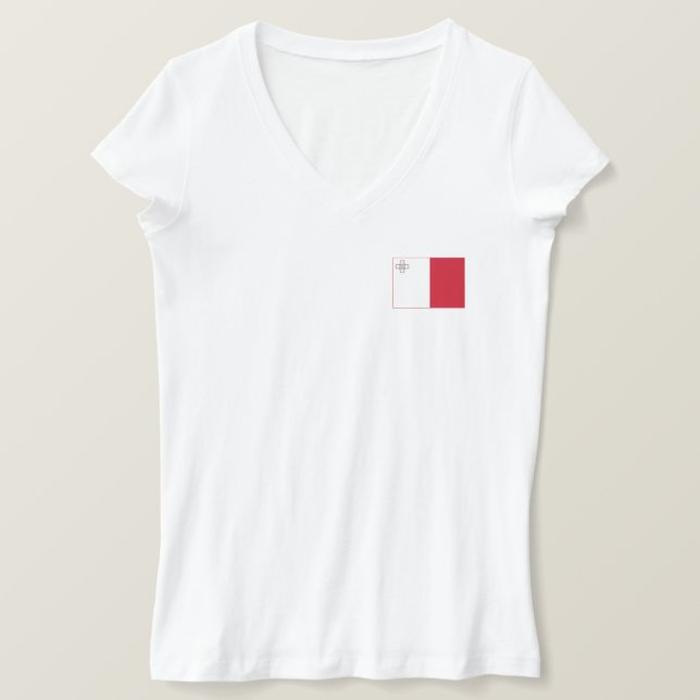 Malta Flagga T Shirt (Design framsida)