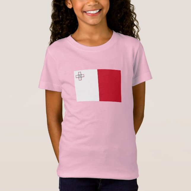 Malta flagga t shirt (Framsida)