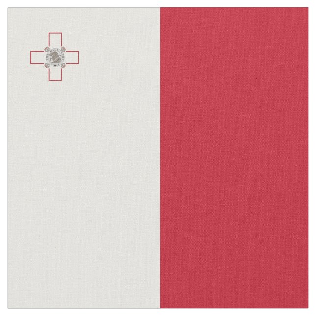 Malta flagga tyg (Närbild)