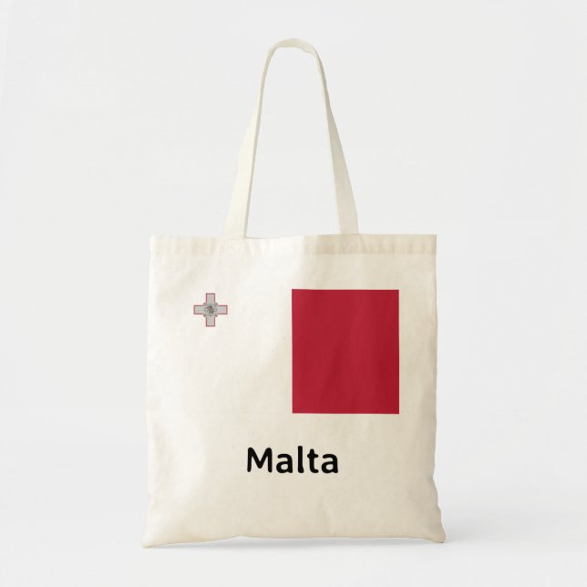 Malta Flagga Tygkasse (Framsidan)