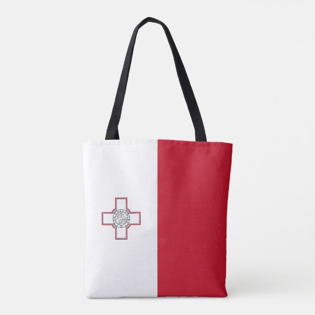 Malta flagga tygkasse (Baksida)