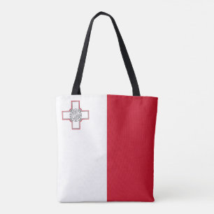 Malta flagga tygkasse