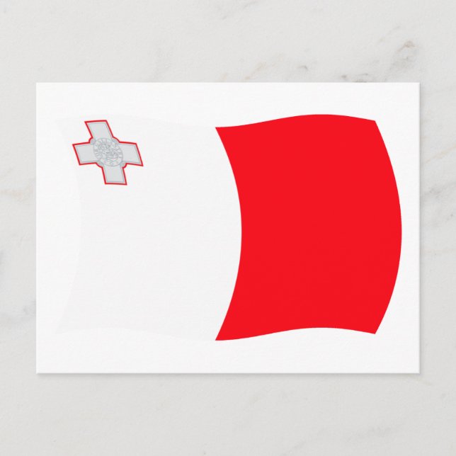 Malta Flagga vykort (Framsida)