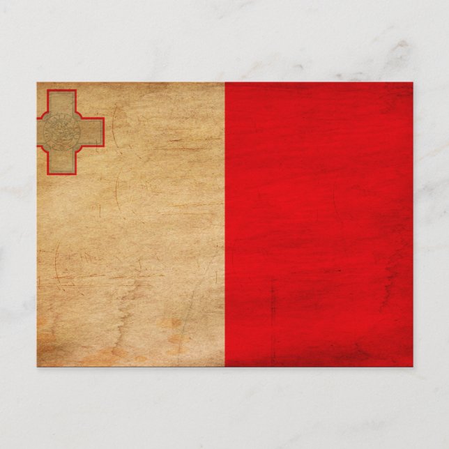 Malta Flagga Vykort (Framsida)