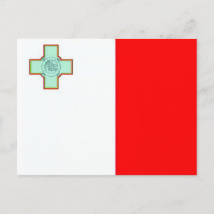 Malta flagga vykort