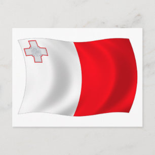 Malta Flagga vykort