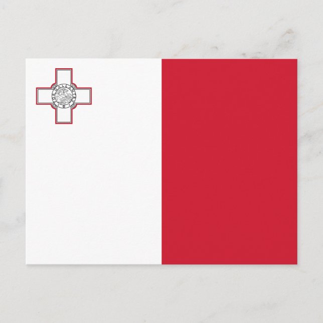 Malta flagga vykort (Framsida)