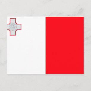 Malta Flagga Vykort