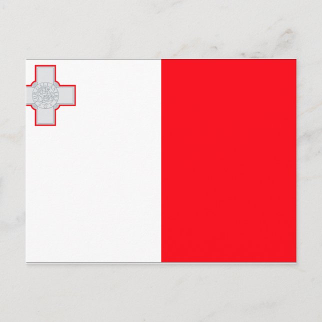 Malta Flagga Vykort (Framsida)