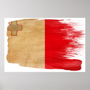 Malta flaggaaffischer poster