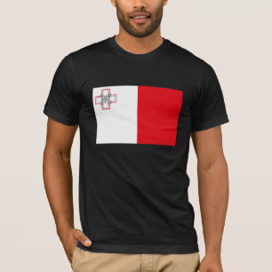 Malta flaggaT-tröja Tee Shirt