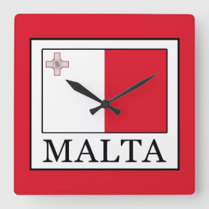 Malta Fyrkantig Klocka
