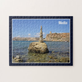 Malta Għajn Tuffieħa Bay Mediterranean Sea Shore Pussel