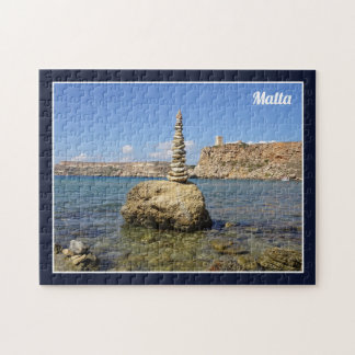Malta Għajn Tuffieħa Bay Mediterranean Sea Shore Pussel