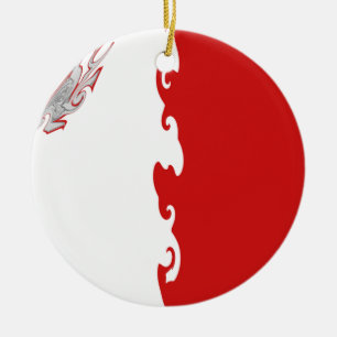 Malta Gnarly flagga Julgransprydnad Keramik