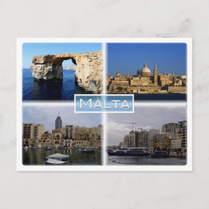 Malta - Gozo Mt Azure Window - La Valletta - Vykort